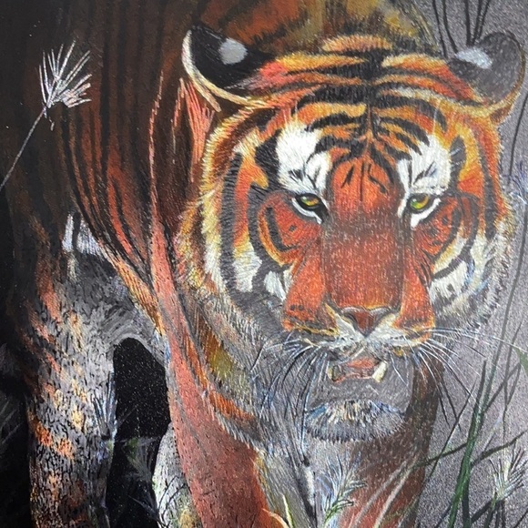 1992 Vintage FJ Warren Limited Night Prowling Tiger - Picture 8 of 9